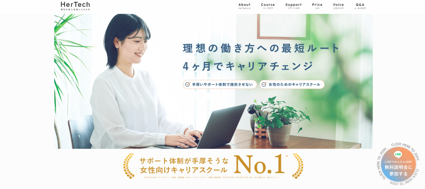 HerTechホームページ
